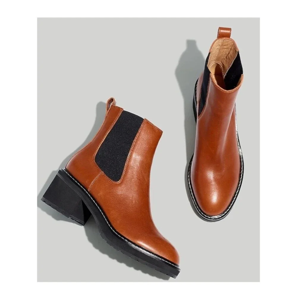 Madewell New The Carina Platform Chelsea Boot Size 9